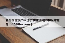 青岛国信水产vs辽宁本钢预测{球探足球比分 bf.588bo.com }